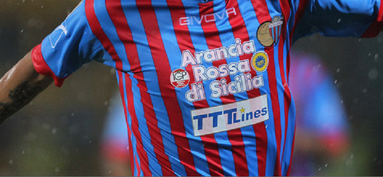 Calcio Catania<br>ARANCIA ROSSA SULLE MAGLIE DELLA SQUADRA SICILIANA